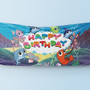 Fishes Birthday Banner